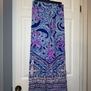 Lilly Pulitzer Bal Harbour Palazzo Pants XXS Blue Grotto Vibrant Comfy Beach